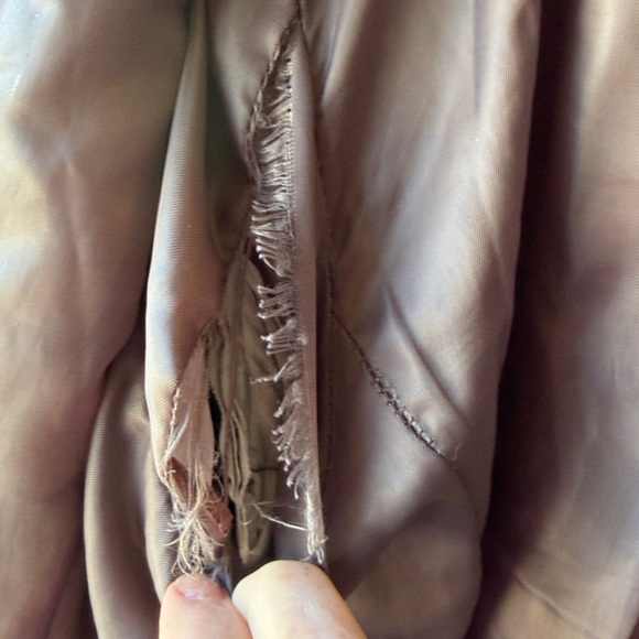 Michael Kors Long Puffer Coat - Gray/purplish inside lining torn under armpits - Picture 7 of 9